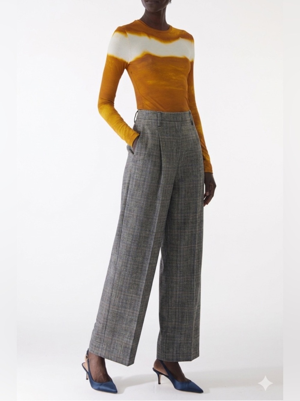 Jason Wu Plaid Wide Leg Trousers Pants NWOT